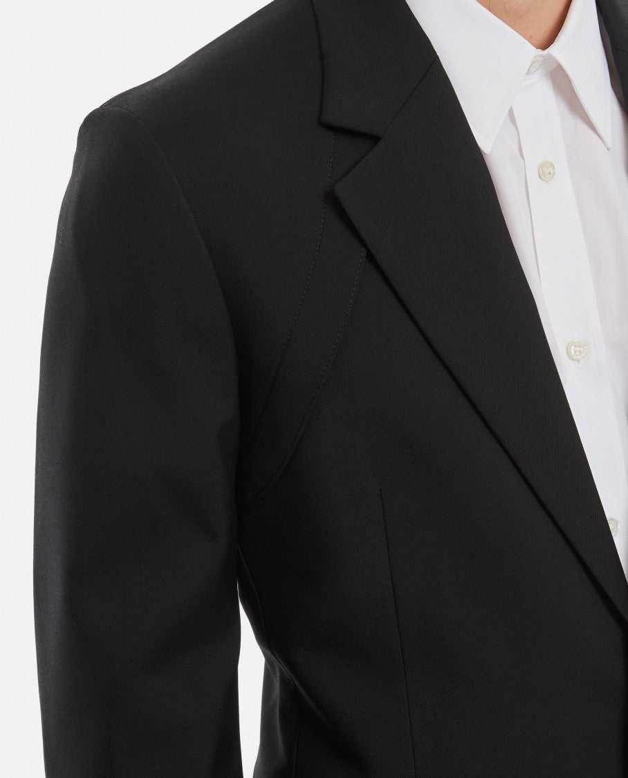 Alexander Mcqueen Wool Gabardine Harness Jacket