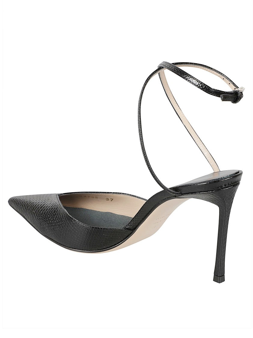 Tom Ford Pointed-Toe Leather Stiletto Sandals