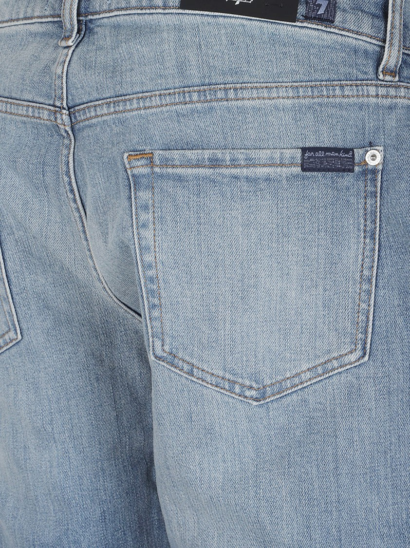 7 For All Mankind Light-Wash Denim Jeans
