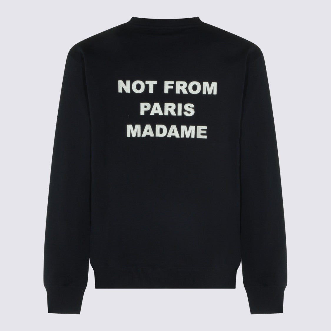 Drôle De Monsieur Classic Crew Neck Sweater With Distinctive Typography
