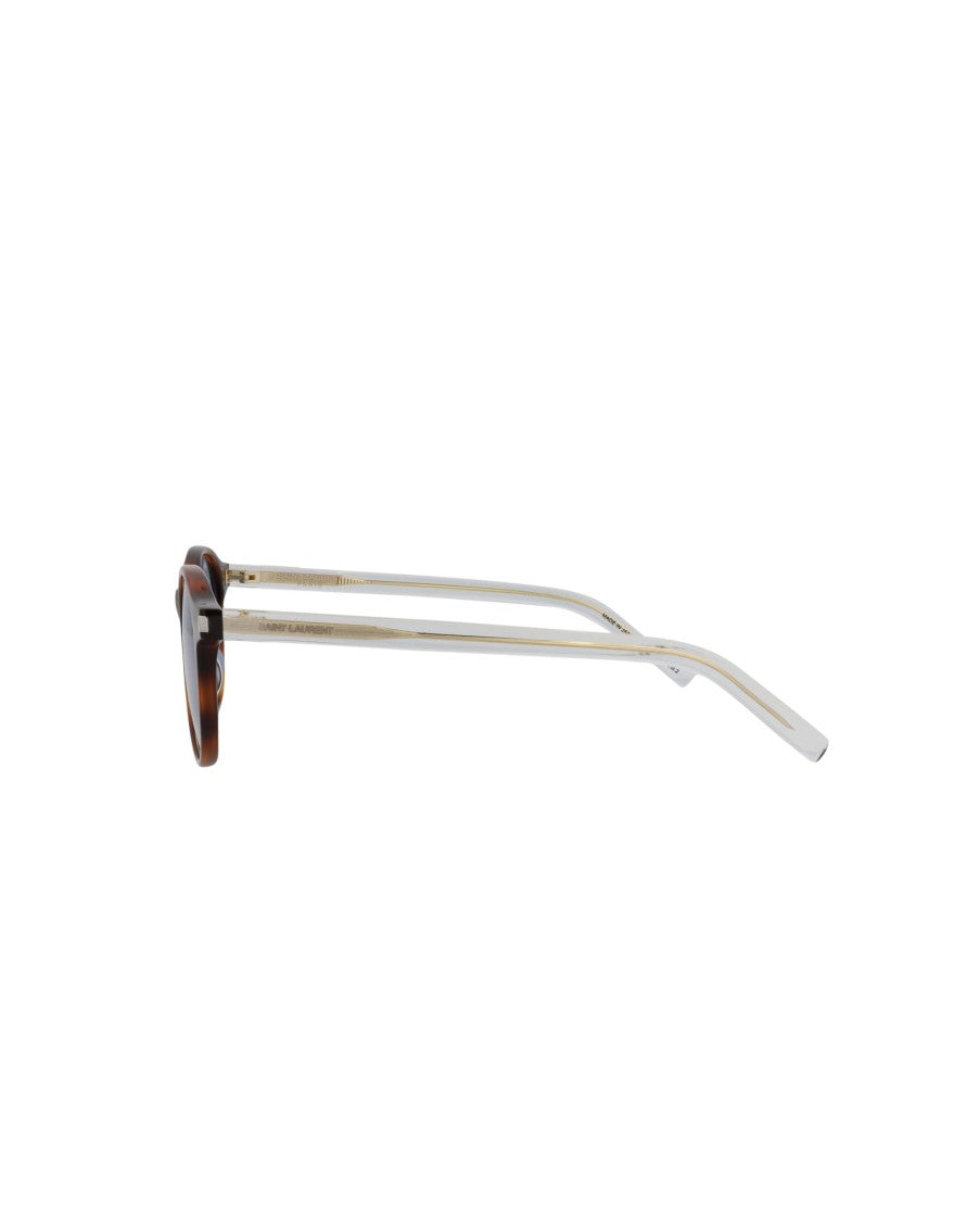 Saint Laurent Round-Frame Acetate Sunglasses