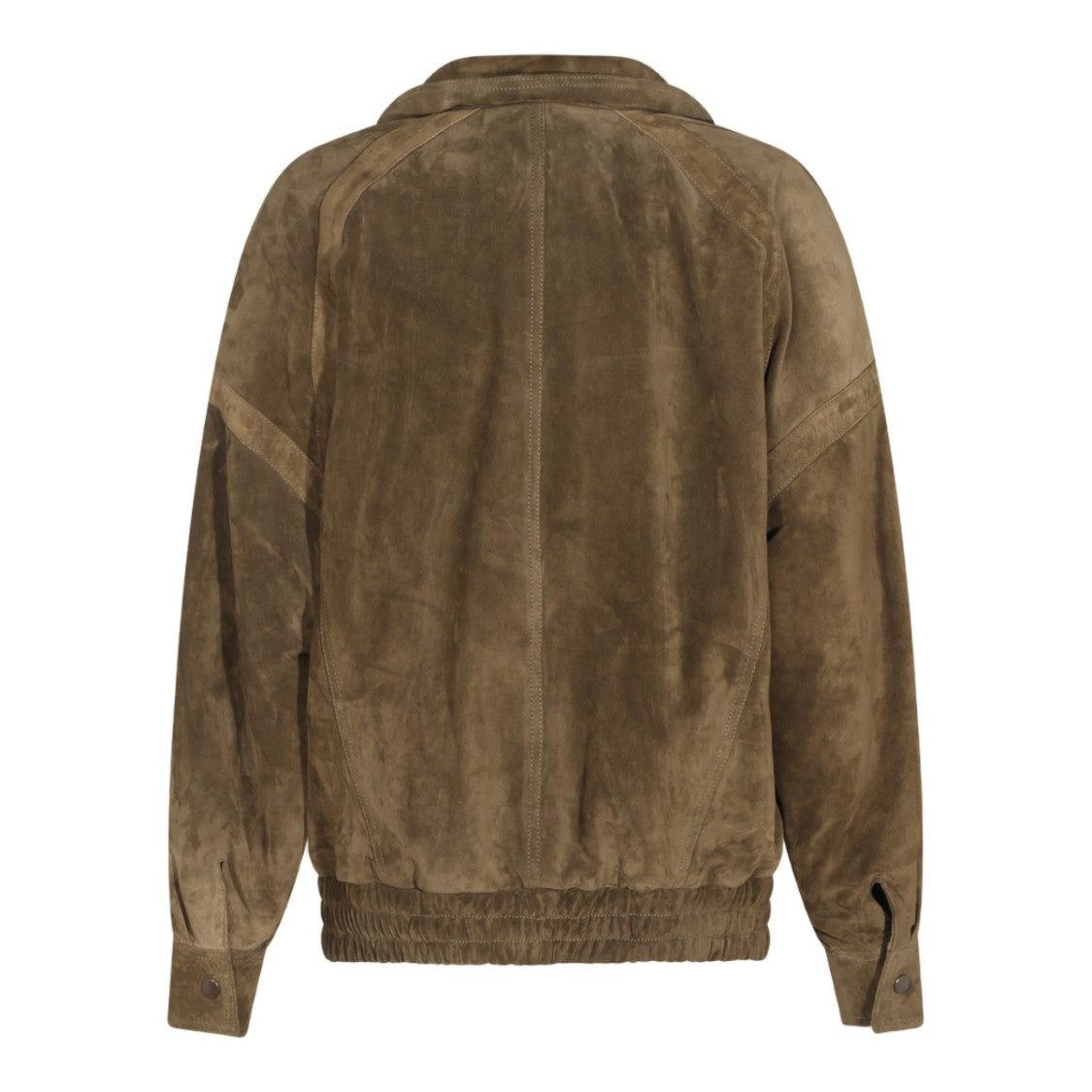 Saint Laurent Suede Zip Snap-Button Jacket