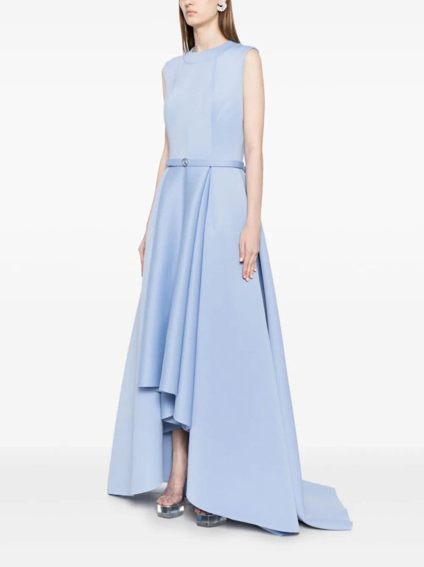 Saiid Kobeisy Neoprene Dress With High-Low Skirt