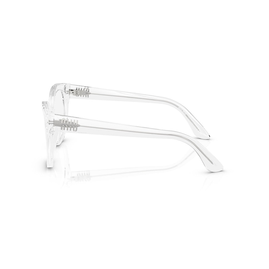 Miu Miu 0Mu 05Xv Transparent Acetate Cat-Eye Eyeglasses
