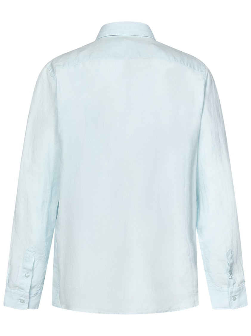 Vilebrequin Relaxed Fit Blue Linen Shirt