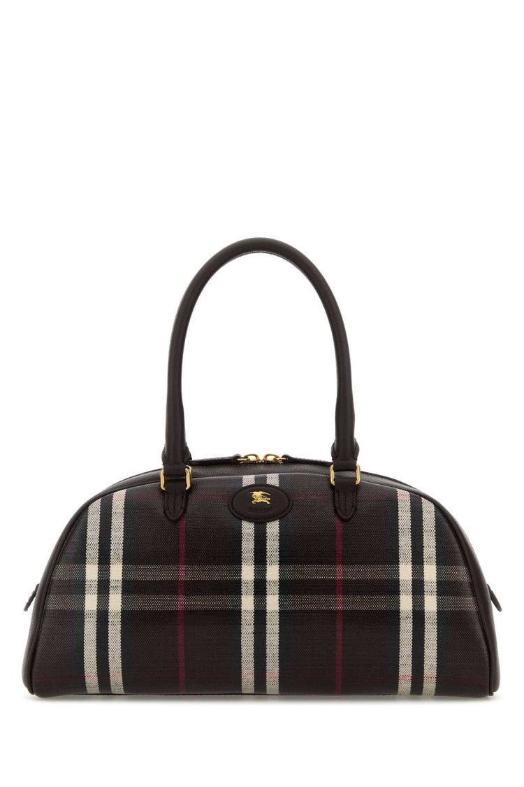 Burberry Printed Canvas Medium Highlands Handbag