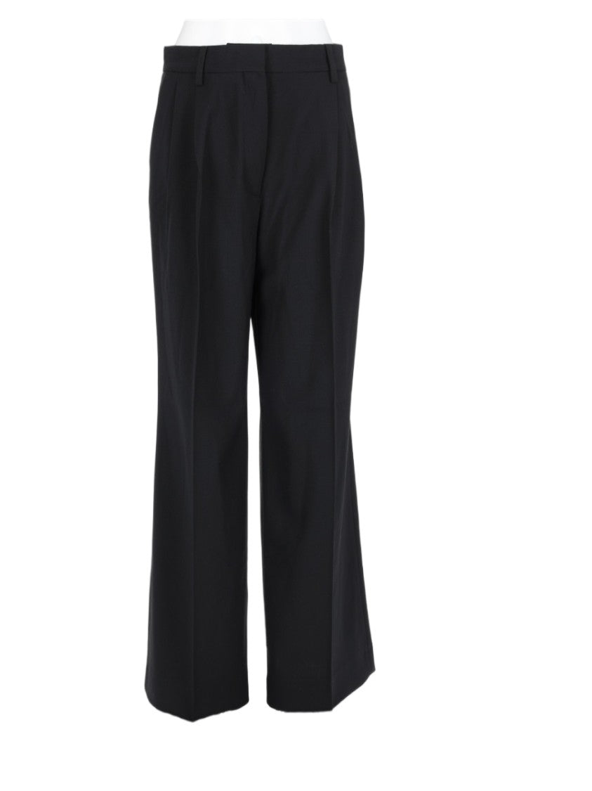 Filippa K Tailored Clean-Front Wool-Blend Wide-Leg Pants