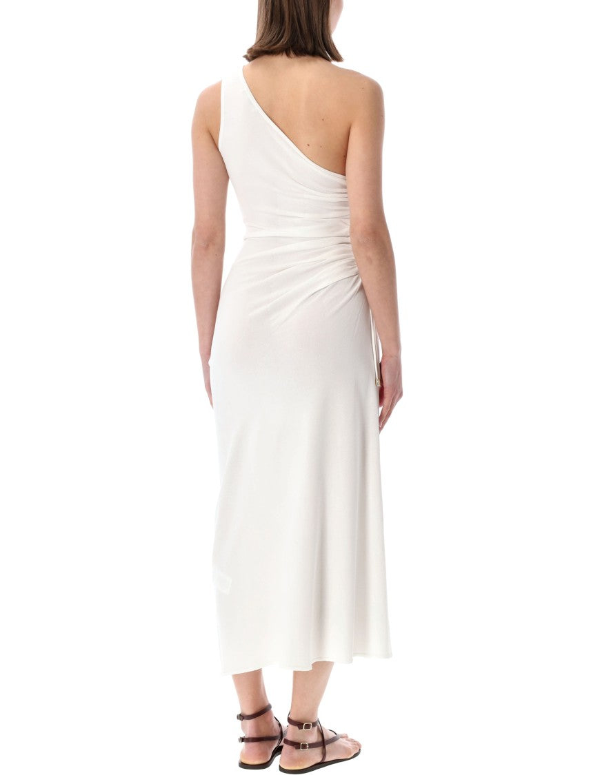 Sessùn Leite Monospalla Jersey Midi Dress