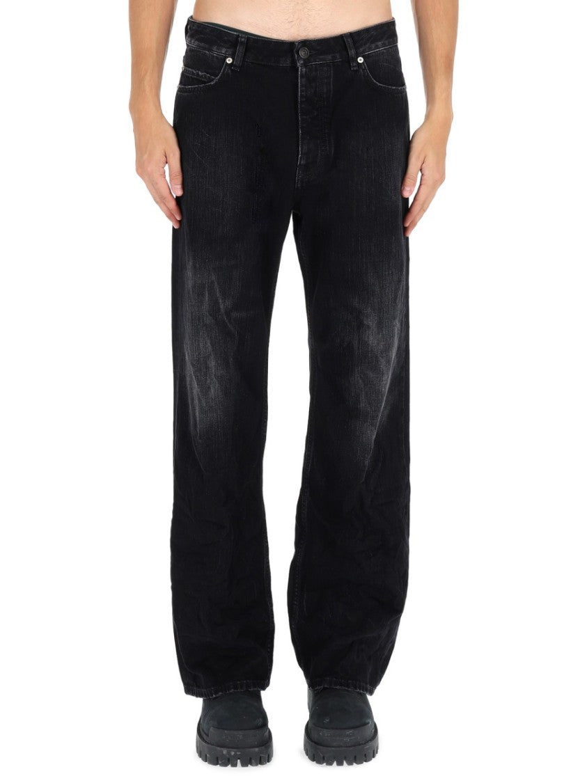 Balenciaga Relaxed Fit Deconstructed Denim Jeans