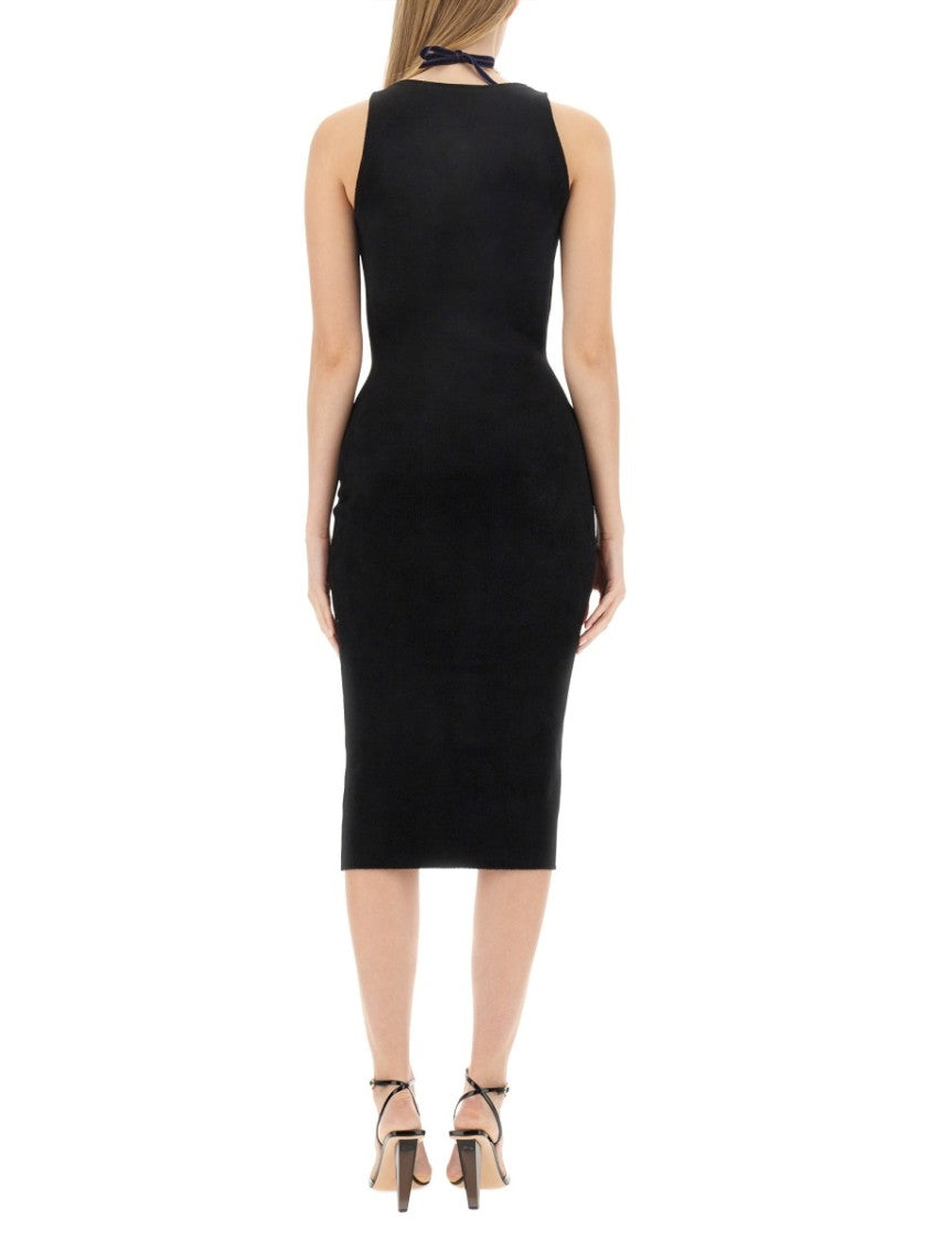 Philosophy Di Lorenzo Serafini Slim Fit Midi Dress With Sweetheart Neckline