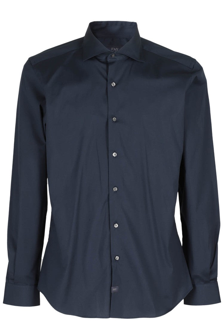 Fay Stretch French Collar Shirt