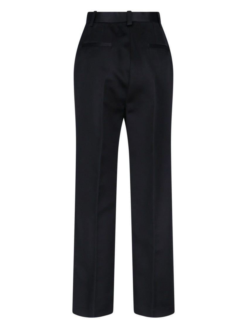 Loro Piana Straight-Leg Trousers, Black