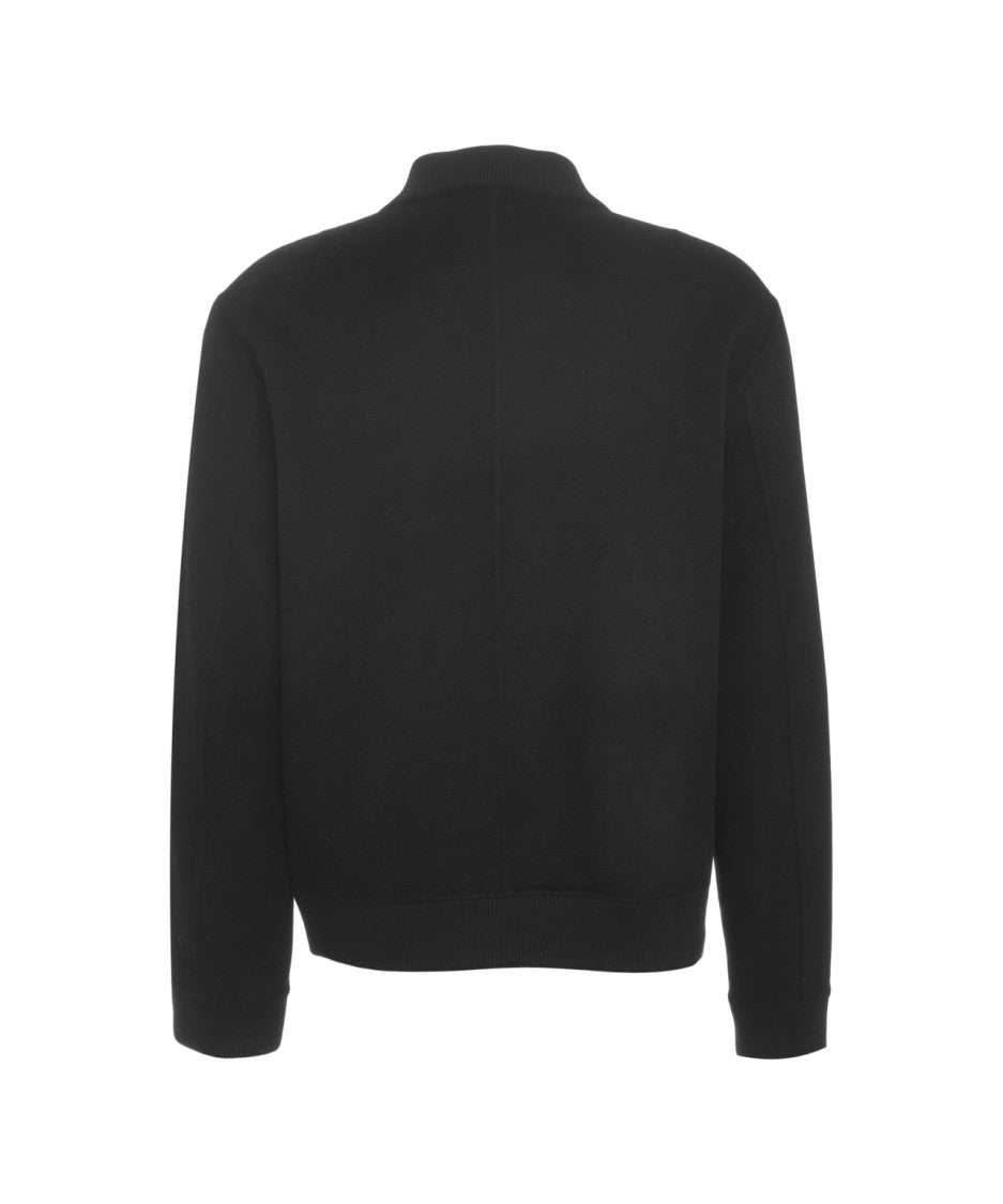 Amaranto Timeless Cotton Bomber Jacket With Minimalist Design