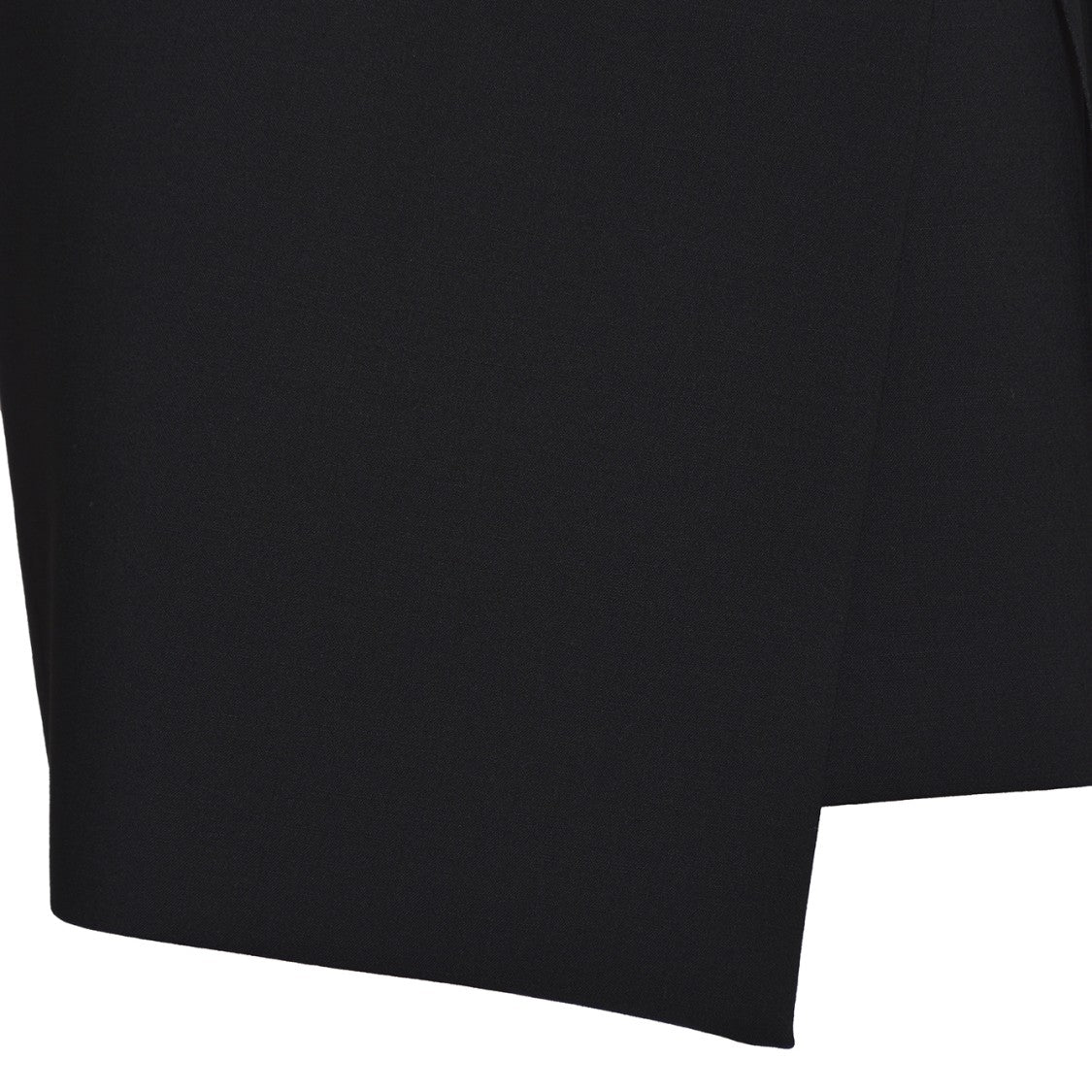 Sportmax Asymmetrical Black Mini Wrap Skirt