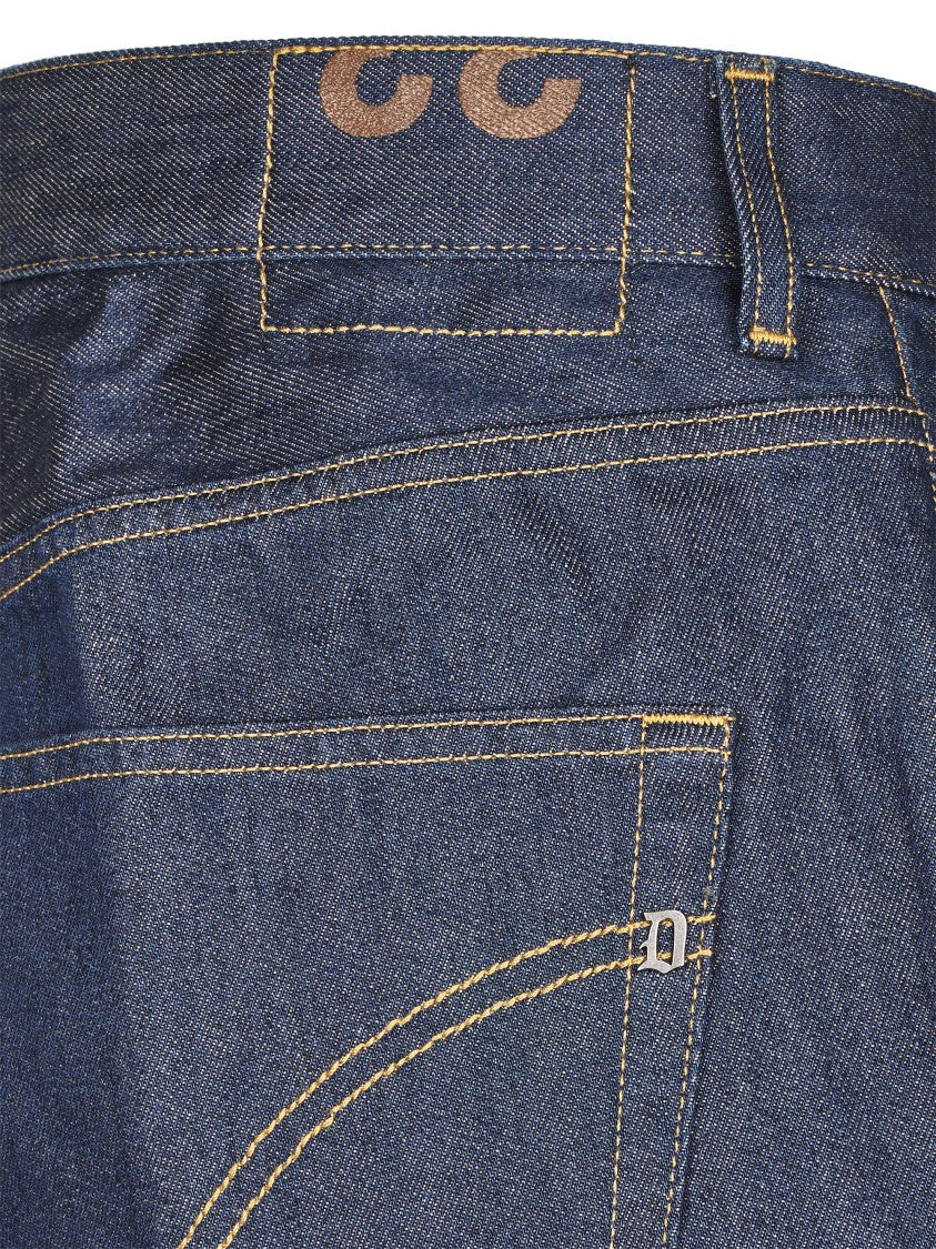 Dondup Loose Fit Denim Trousers With Classic Five-Pocket Design