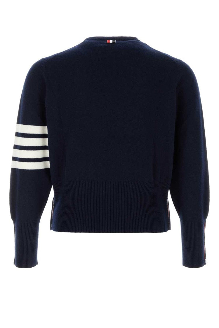 Thom Browne Navy Blue Cashmere Sweater