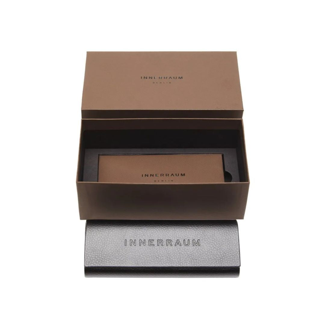 Innerraum Oj8 Rectangular Metallic Frame Eyeglasses With Adjustable Nose Pads