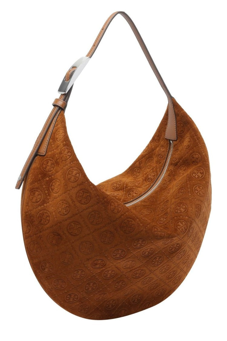 Tory Burch Balloon T Monogram Medium Shoulder Bag – Brown