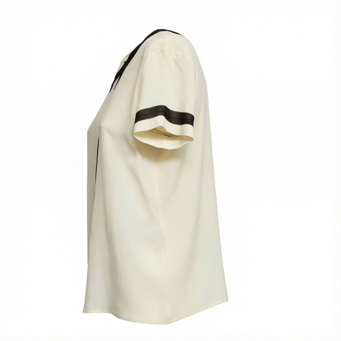 N°21 Contrast Trim Pointed Collar Blouse
