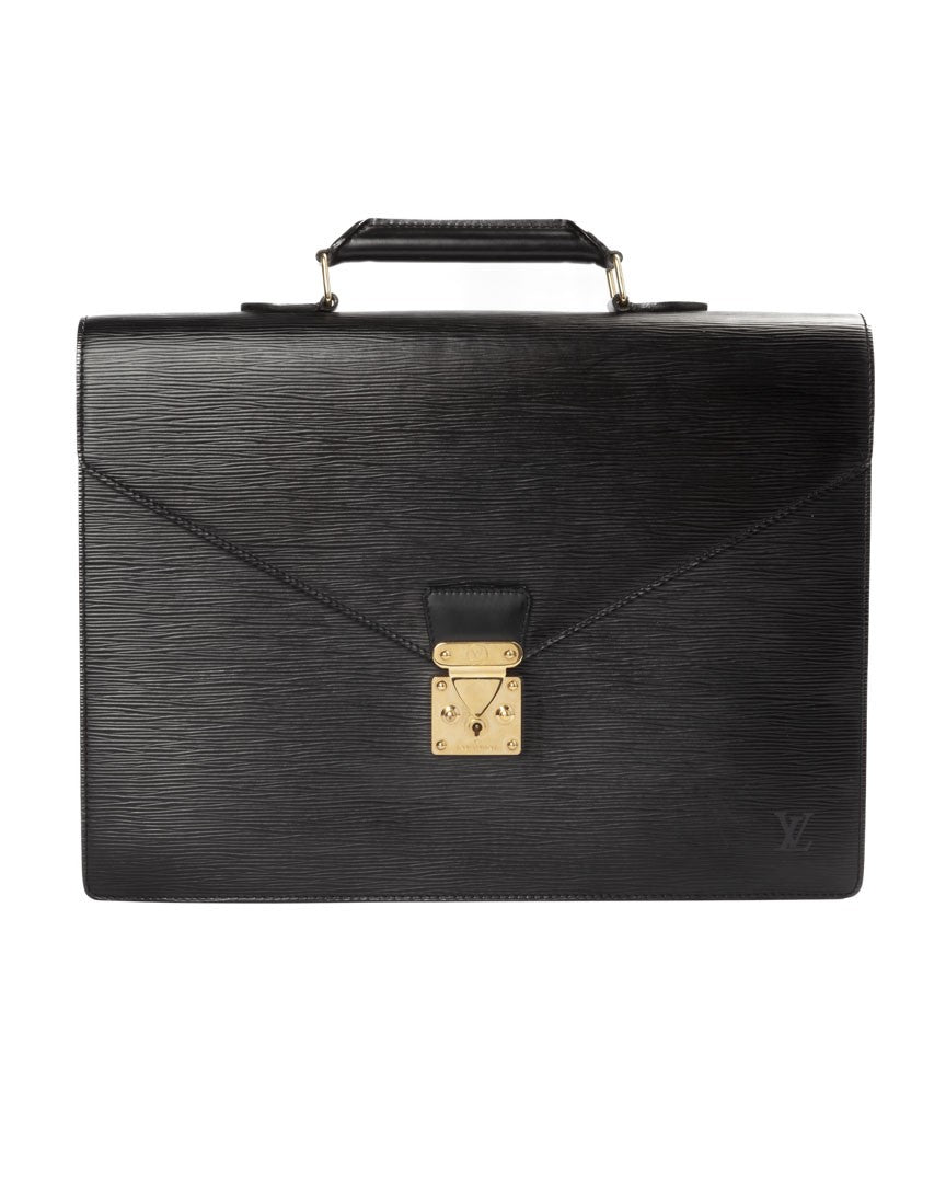 Louis Vuitton Dragonne Gm Epi Briefcase Black