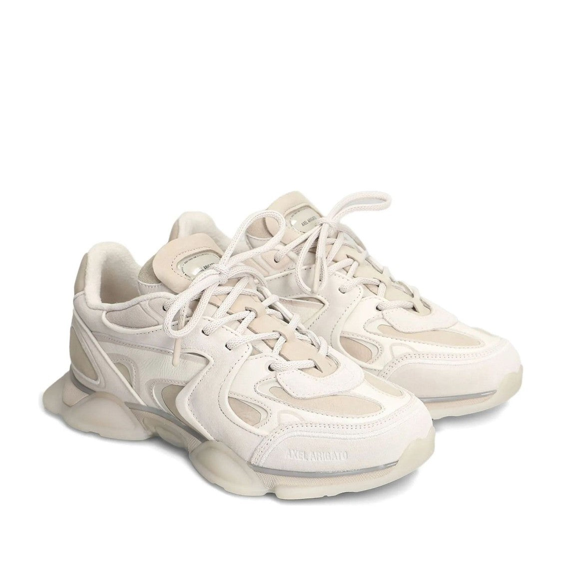 Axel Arigato White Eris Layered Textured Panels Chunky Sole Sneakers