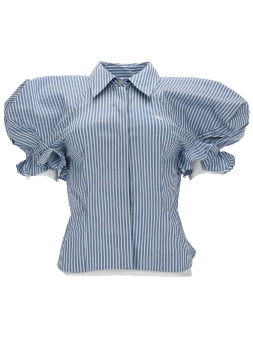 Vivienne Westwood Gexy Tailored Striped Vertical Cotton Shirt