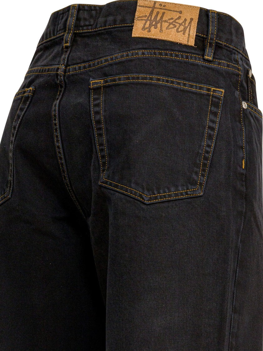 Stussy Straight-Leg Denim Jeans With Contrast Stitching