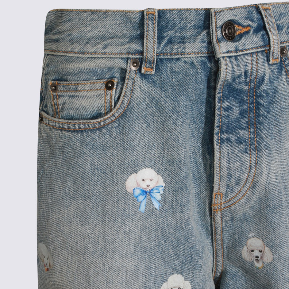 Fiorucci Relaxed Straight-Leg Jeans With Playful Embroidery