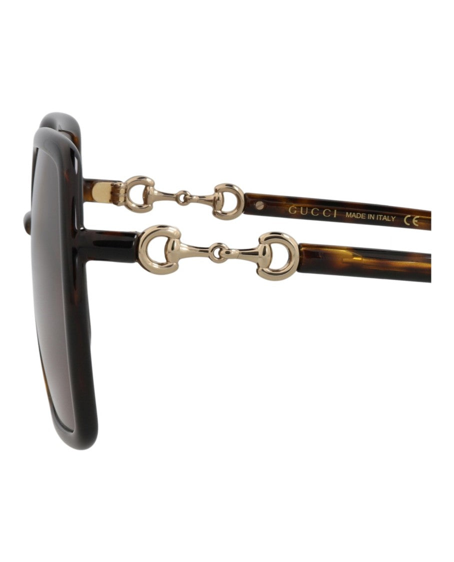 Gucci Square-Frame Injection Sunglasses