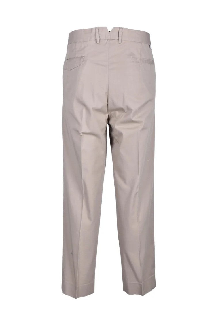True Nyc Cotton Stretch Trousers - Beige