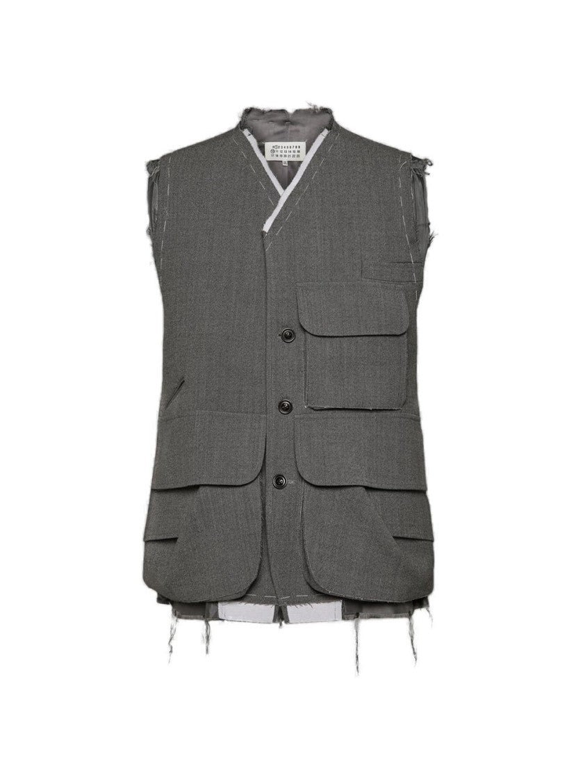 Maison Margiela Gilet Vest - Grey Melange