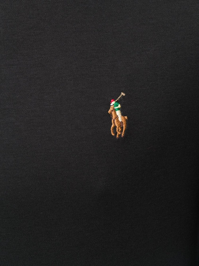 Polo Ralph Lauren Black Long-Sleeved Classic Crew Neck T-Shirt