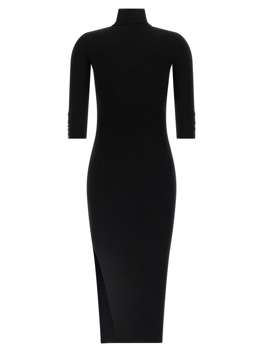 Elisabetta Franchi Ribbed Knit Midi Dress
