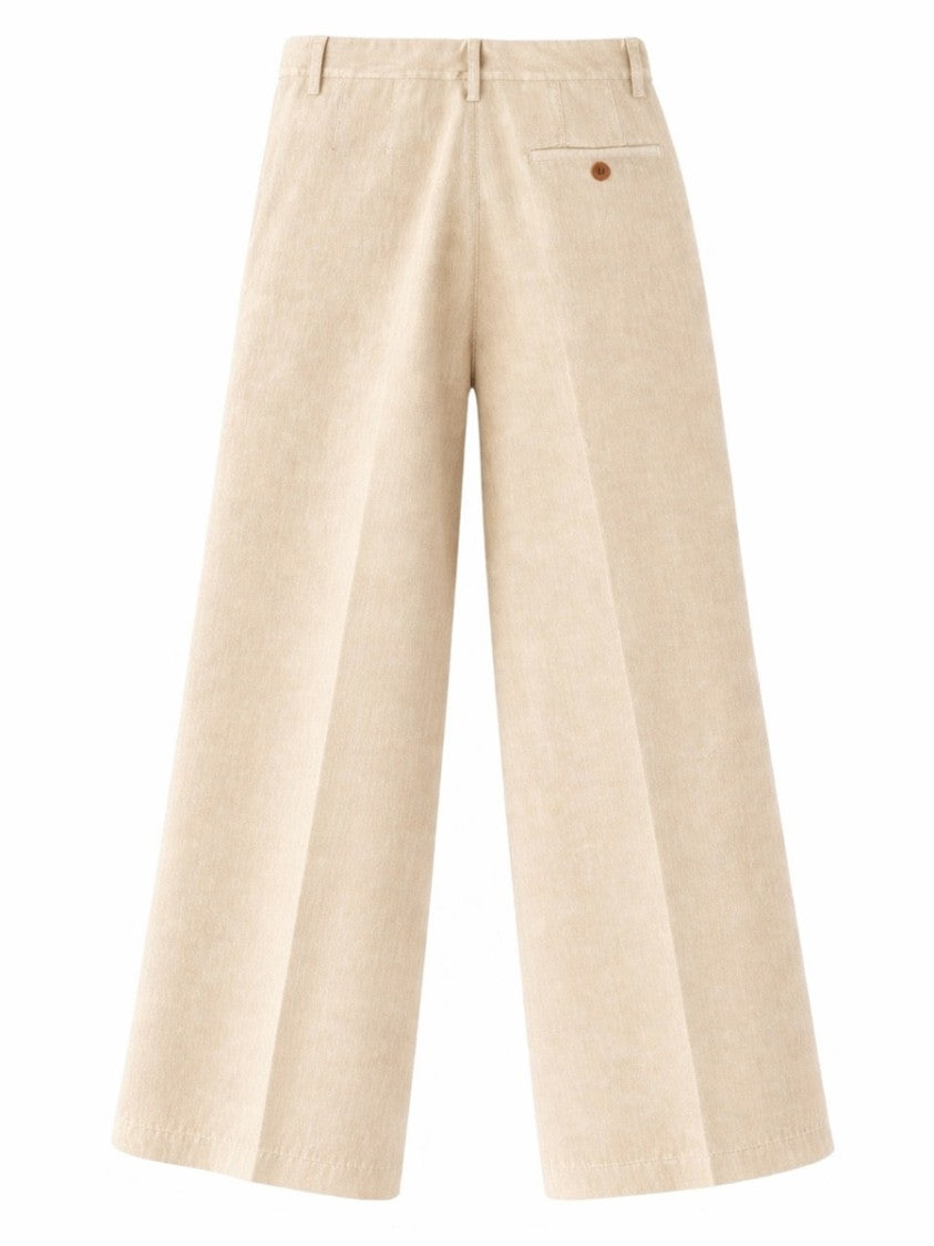Aspesi High Waist Front Pleats Tailored Pants