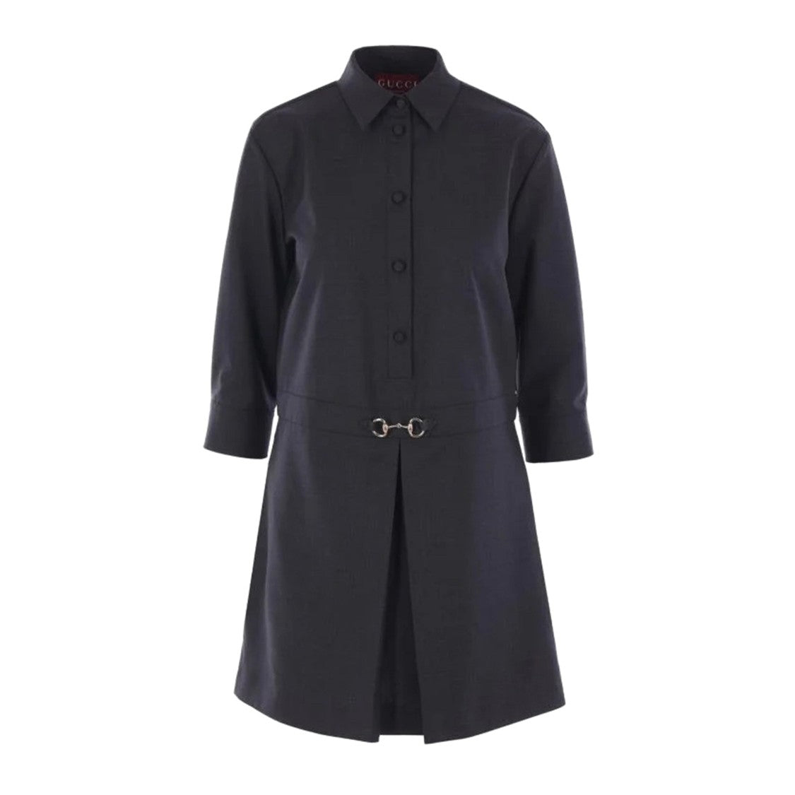 Gucci Tailored Wool Dress With Signature Horsebit Detail