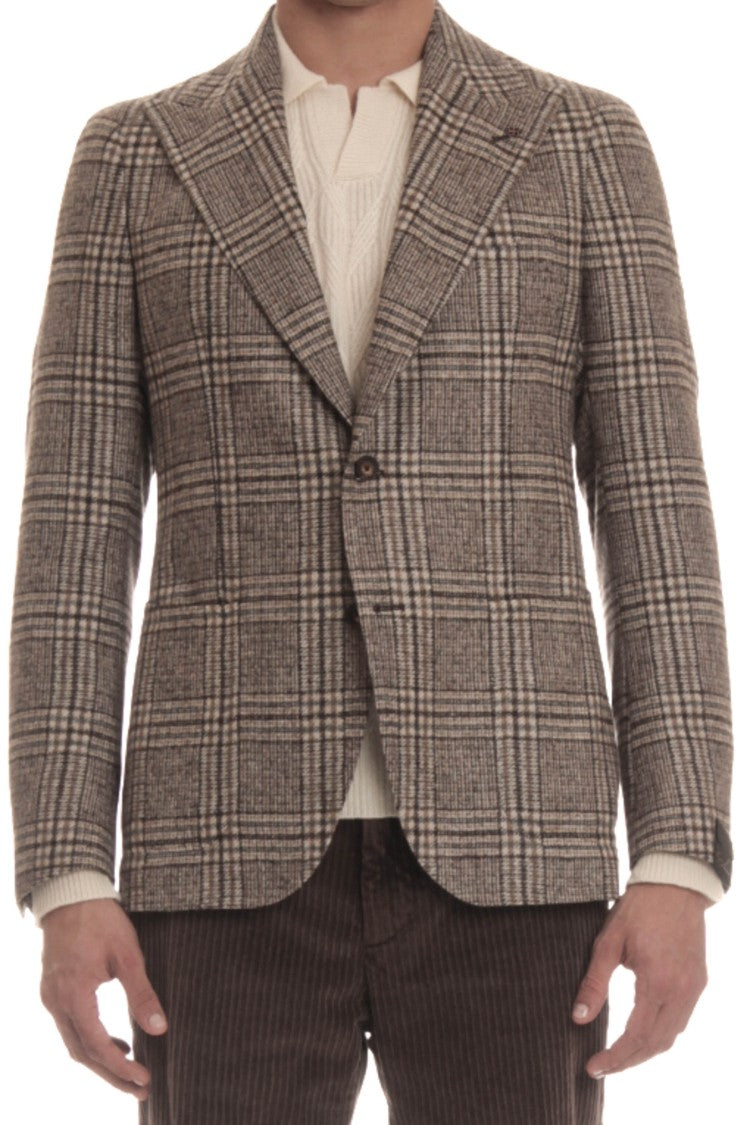 Tagliatore Prince Of Wales Wool-Alpaca Jacket