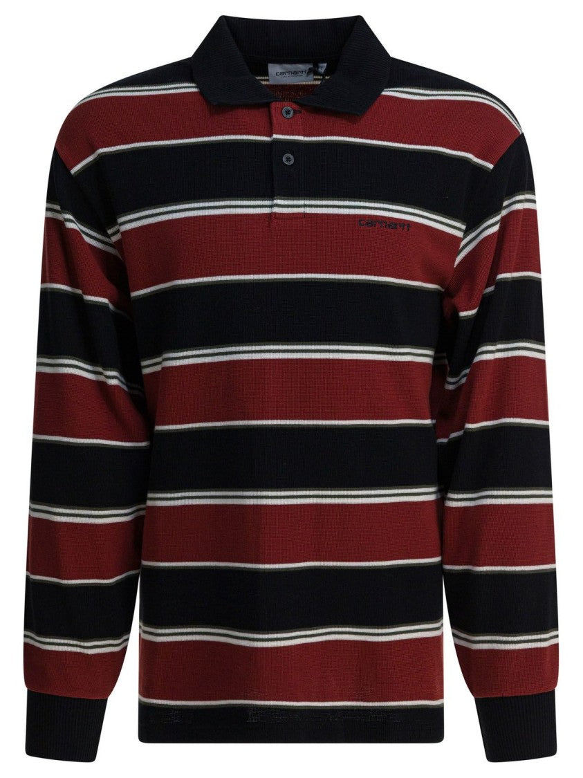 Carhartt Wip Horizontal Striped Long Sleeve Polo