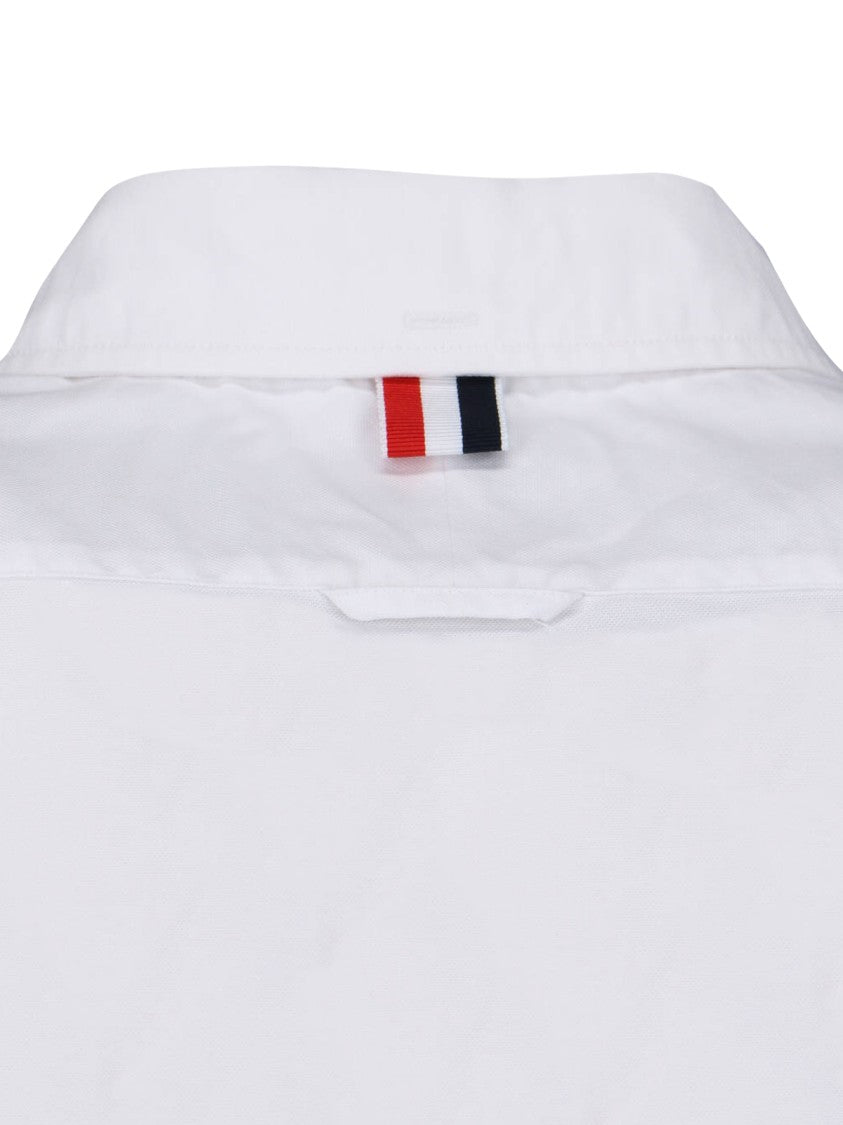 Thom Browne White Hector Trophy Embroidered Cotton Shirt