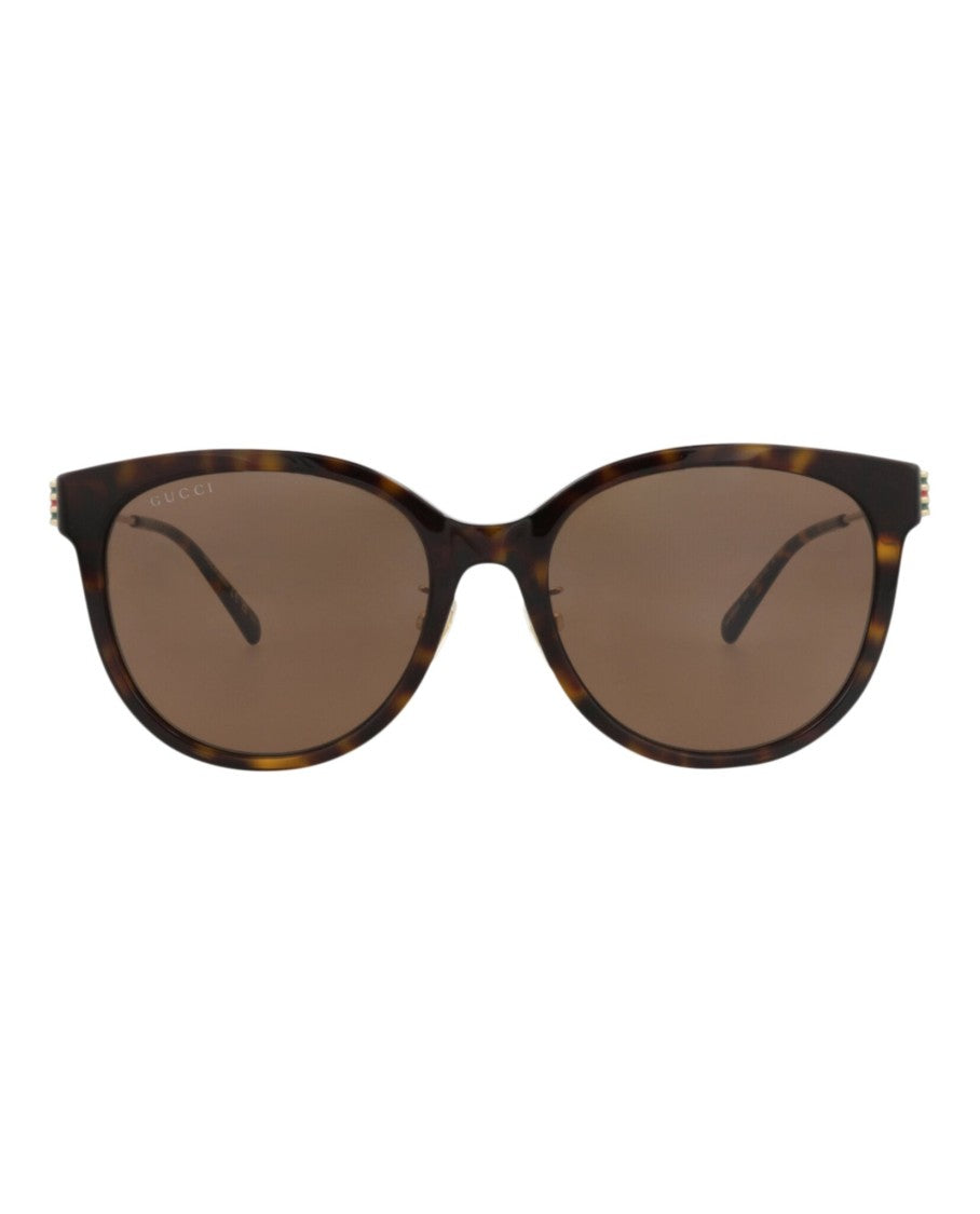 Gucci Round-Frame Recycled Acetate Sunglasses