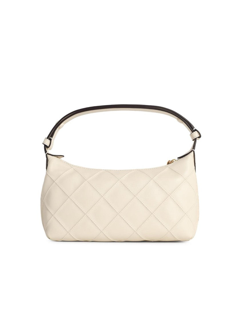 Tory Burch 'Fleming' Mini Clutch Bag In Light Cream Nappa Leather