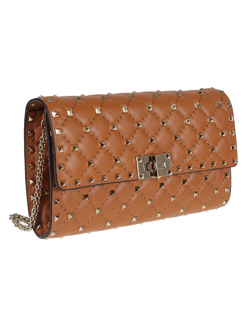 Valentino Rockstud Spike Lamb Nappa Shoulder Bag