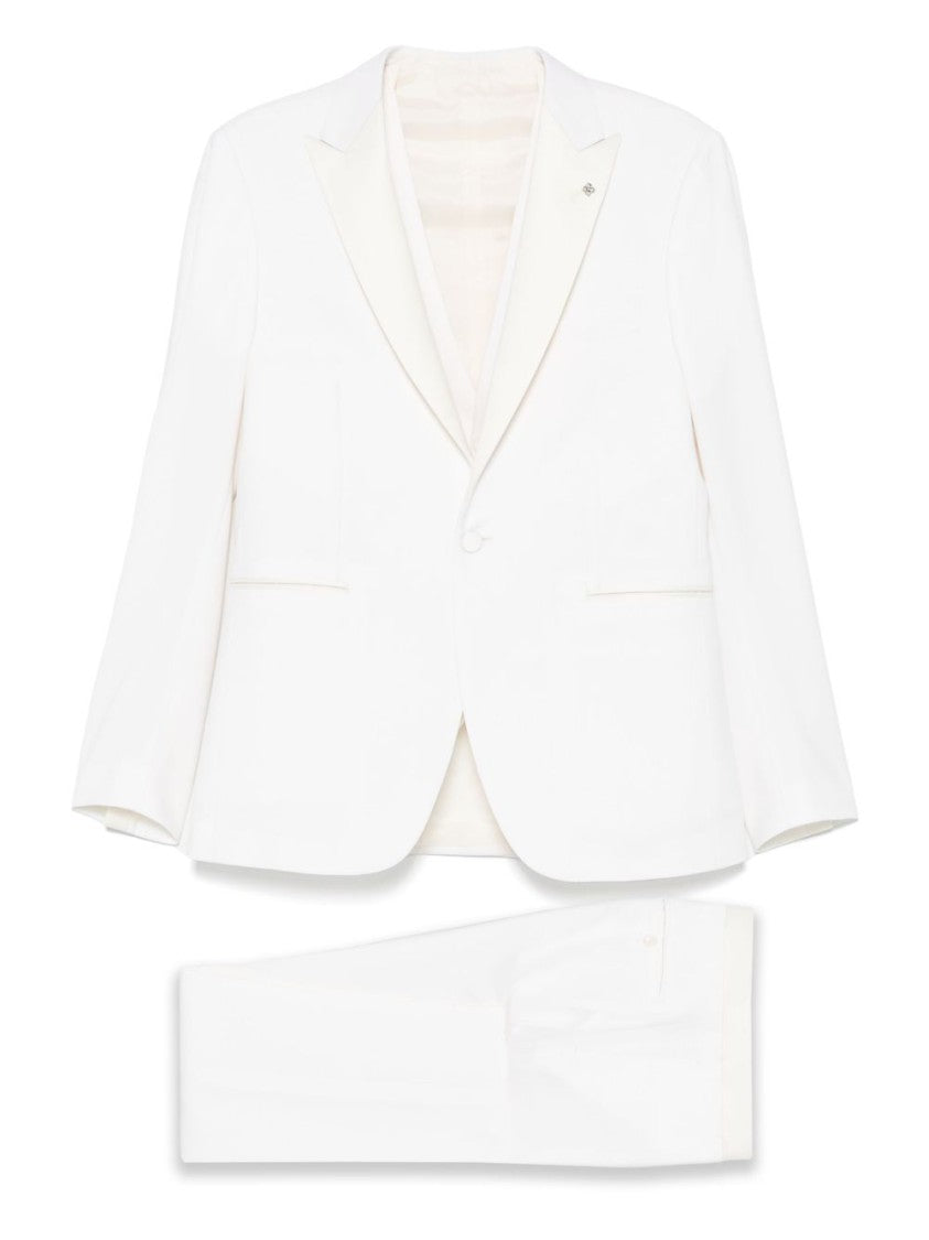 Tagliatore Tailored Cream Virgin Wool Suit