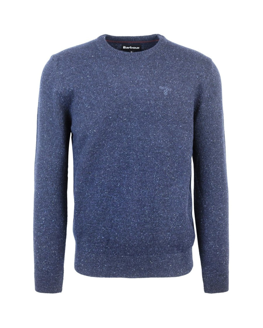 Barbour Essential Tisbury Crew Blue Sweater