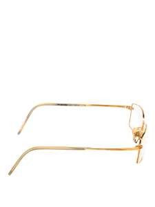 Porsche Design Slim Rectangular Gold Metal Optical Frames