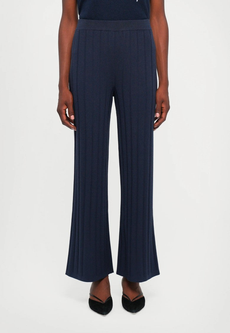 Max Mara Ribbed Wide-Leg Pants With Relaxed Fit