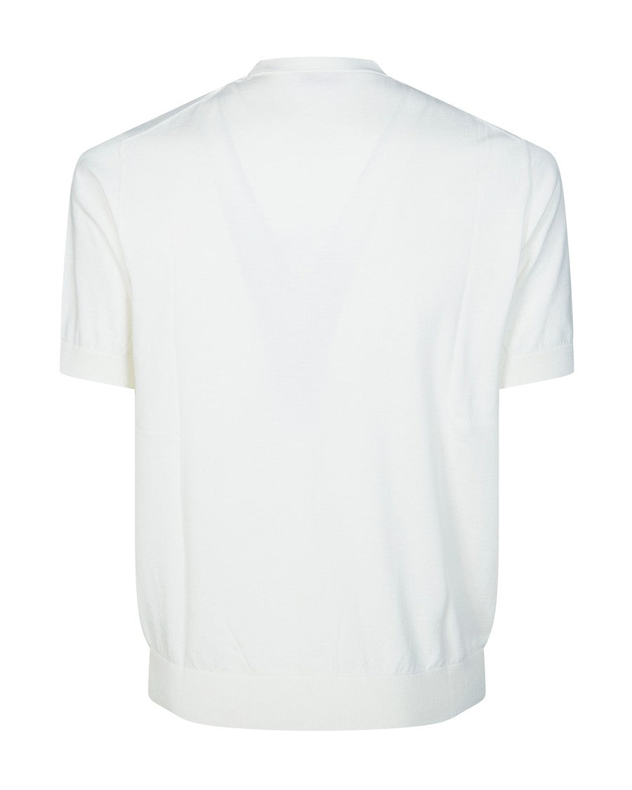 Paolo Pecora White Knit T-Shirt