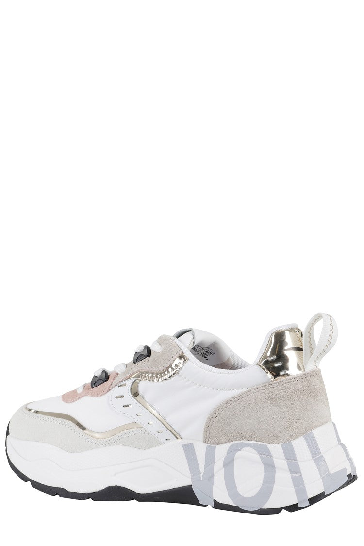 Voile Blanche Leather Sneakers With Chunky Sole