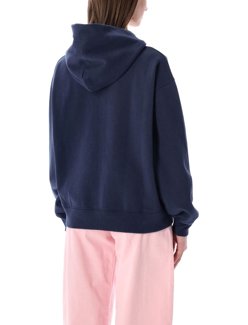 Sporty And Rich Heritage Yankee Zip-Through Knit Hoodie