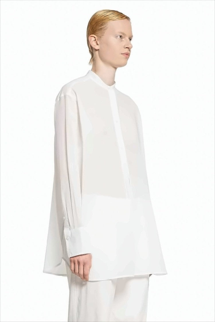 Totême Loose-Fitting White Organic Cotton Shirt With Minimalist Design