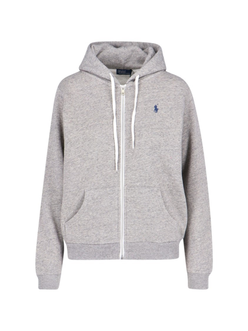 Polo Ralph Lauren Classic Zip-Up Hoodie - Grey